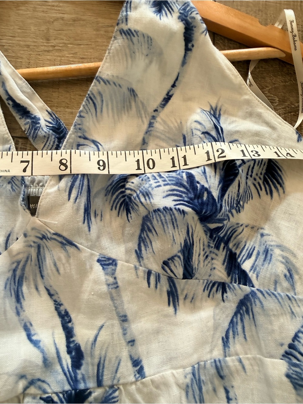 Tommy Bahama Art of Palms 100% Linen Maxi Dress Size Medium - Picture 4 of 7